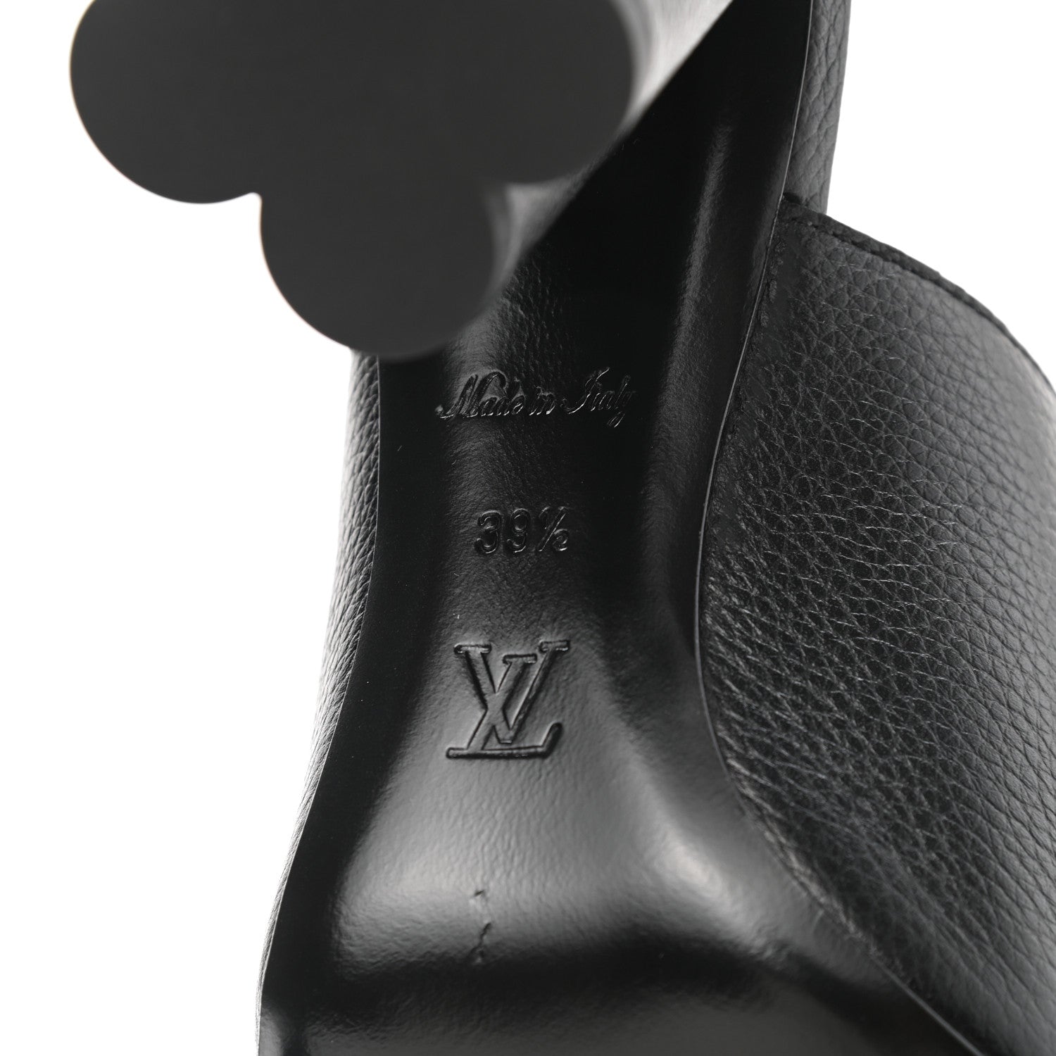 Louis Vuitton Calfskin Indiana Mule 39.5 Black 7 of 11