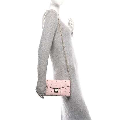 MCM Visetos Medium Patricia Wallet On Chain Soft Pink 2 of 11