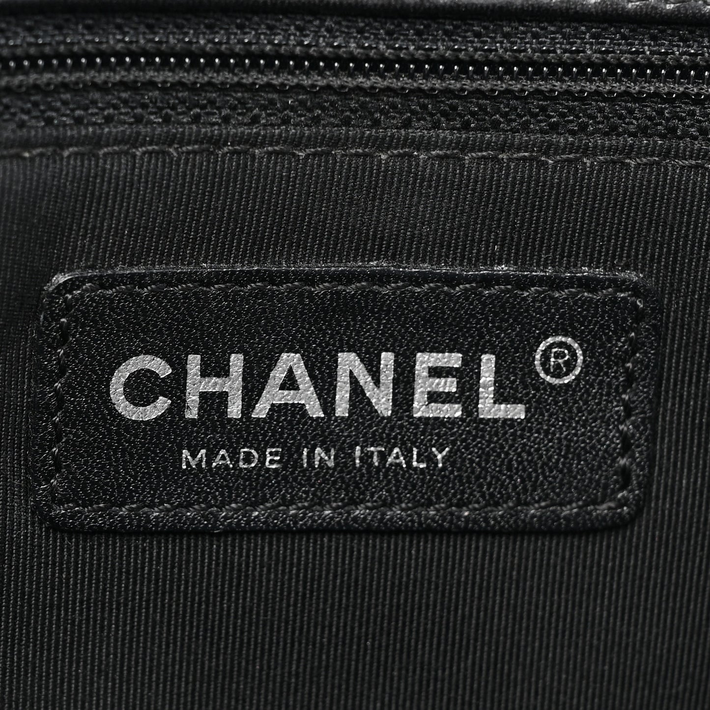 Canvas Camellia No. 5 Flap Beige Black