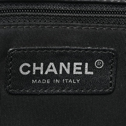 Chanel Canvas Camellia No. 5 Flap Beige Black 6 of 9