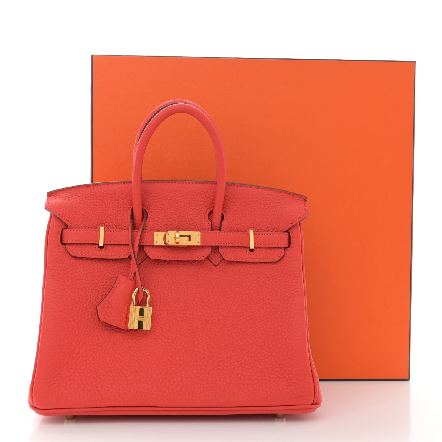 Hermes Togo Birkin 25 Capucine 11 of 11