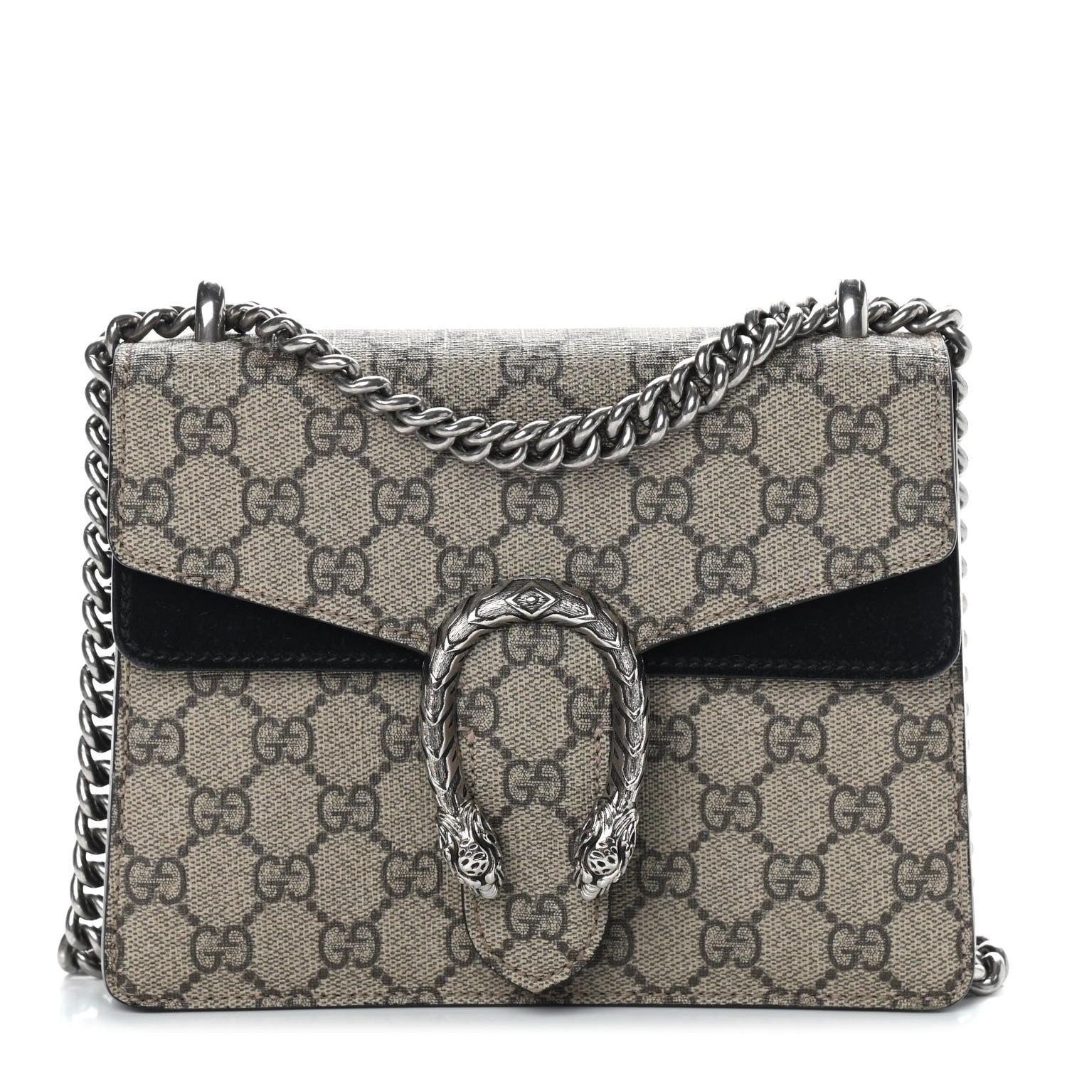 Gucci GG Supreme Monogram Mini Dionysus Shoulder Bag Black 1 of 9