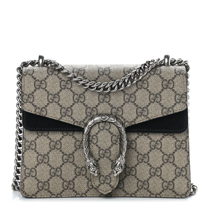 Gucci GG Supreme Monogram Mini Dionysus Shoulder Bag Black 1 of 9