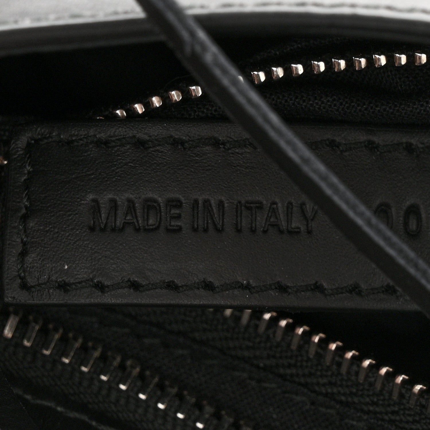 Balenciaga Canvas Satin Calfskin Diagonal Allover Logo Print Classic Silver Hardware Mini City Natural Black 9 of 12