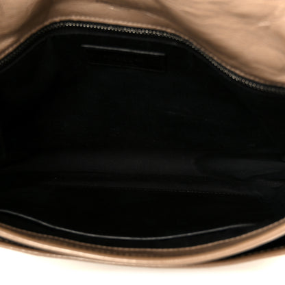 Saint Laurent Crinkled Calfskin Matelasse Monogram Medium Niki Chain Satchel Light Taupe 5 of 12