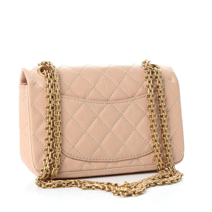 Chanel Aged Calfskin Quilted 2.55 Reissue Mini Flap Beige 3 of 11