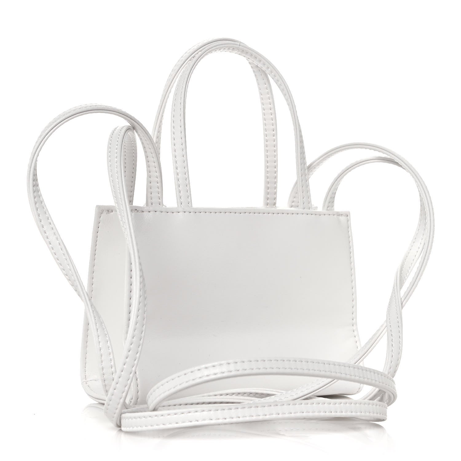 Telfar Vegan Leather Small Shopping Bag White 3 of 12
