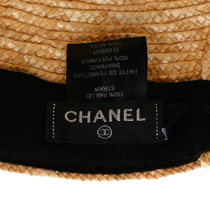 Chanel Straw CC Cap M Beige 8 of 9