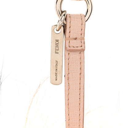Fendi Mink Fox Fur Vitello Wild Jess Monster Bag Bug Charm Pink 3 of 3