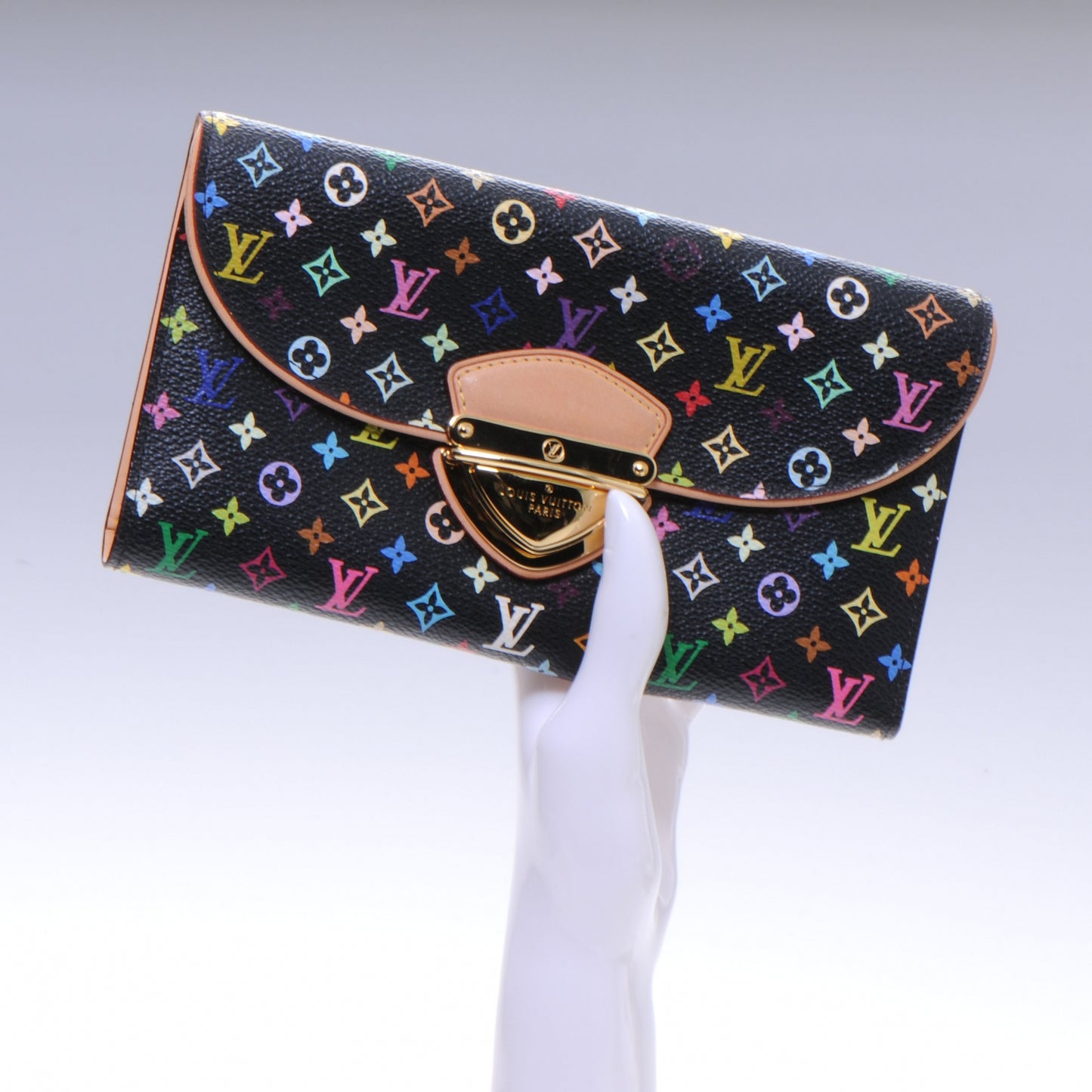 Monogram Multicolor Eugenie Wallet Black