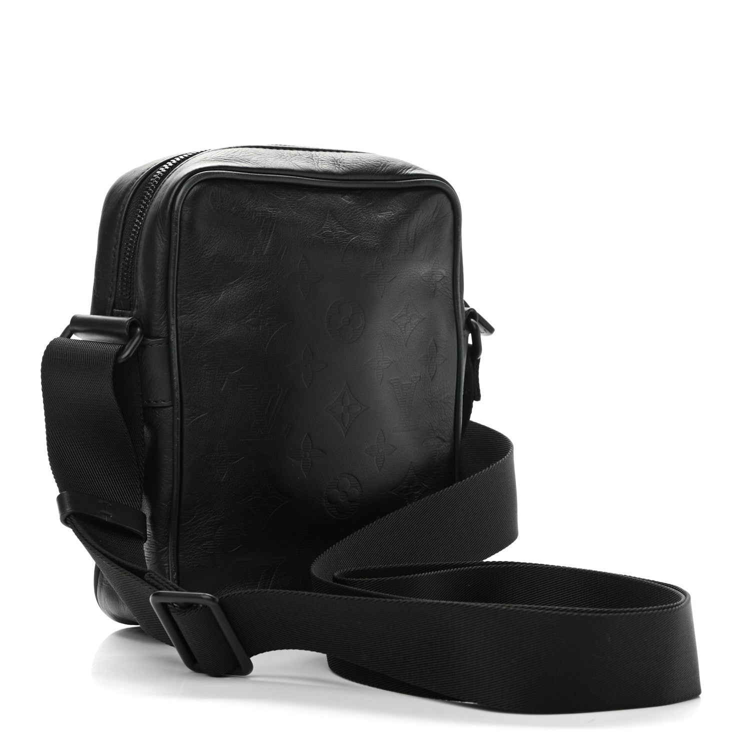 Louis Vuitton Calfskin Monogram Shadow Danube PM Black 3 of 10