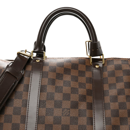 Louis Vuitton Damier Ebene Keepall Bandouliere 55 6 of 12