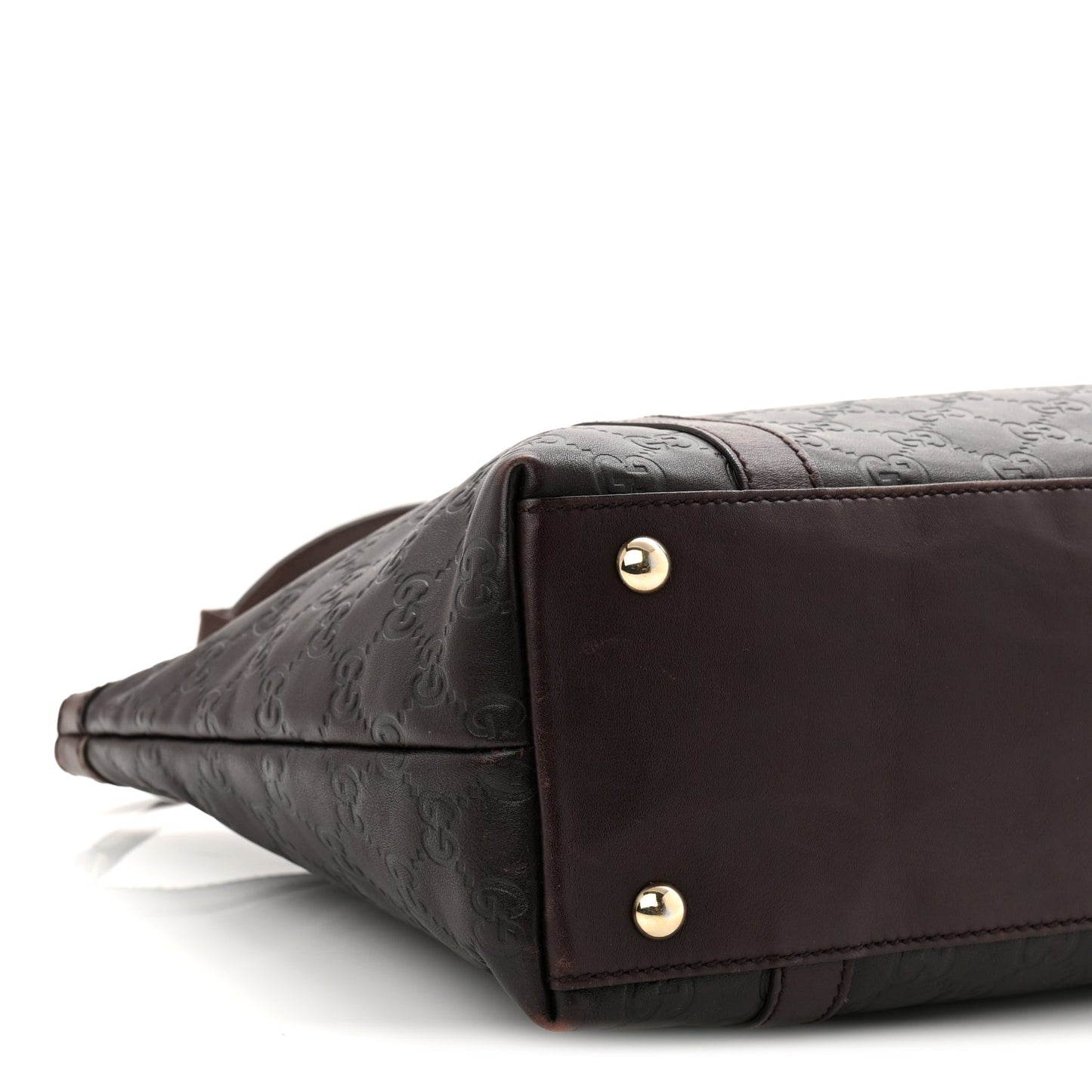 Guccissima Medium Abbey Tote Dark Brown
