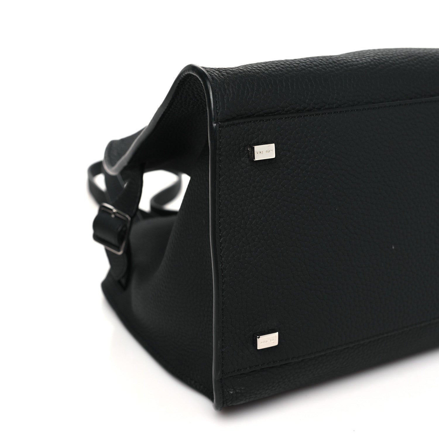 The Row Matte Grained Calfskin Soft Margaux 12 Black 8 of 10
