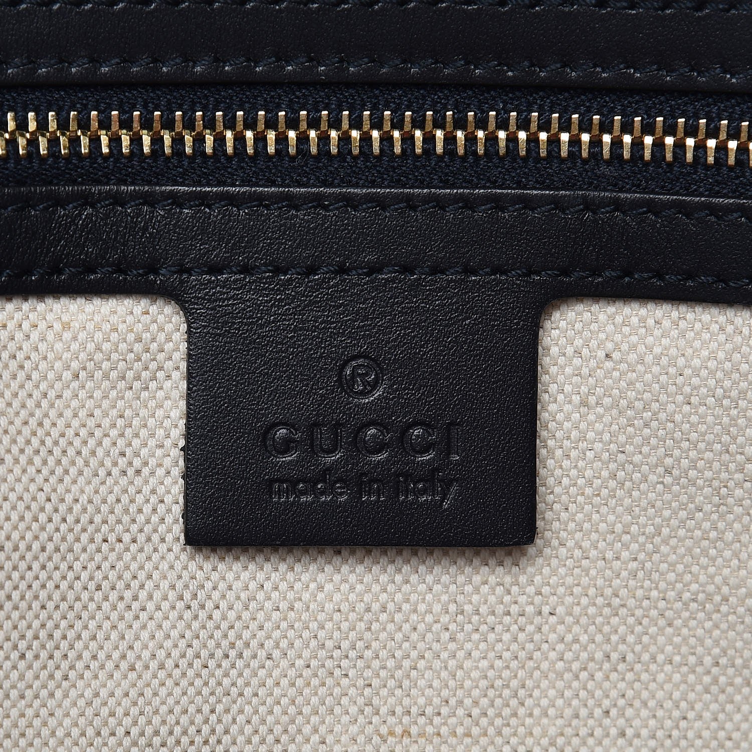 Gucci Monogram Selleria Calfskin Vintage Web Medium Boston Beige Blue 7 of 11