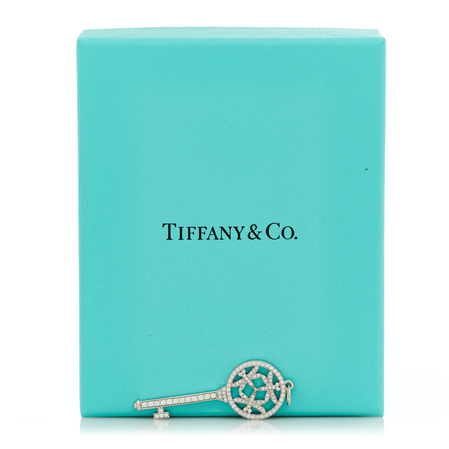 Platinum Diamond .28ctw Dragonfly Key Pendant