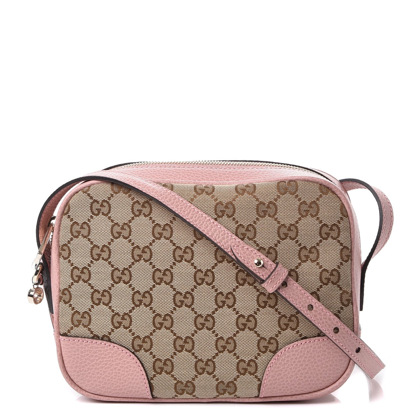 Monogram Mini Bree Messenger Bag Beige Soft Pink
