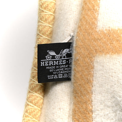 Hermes Wool Cashmere Avalon Vibration Pillow PM Tisane 3 of 3