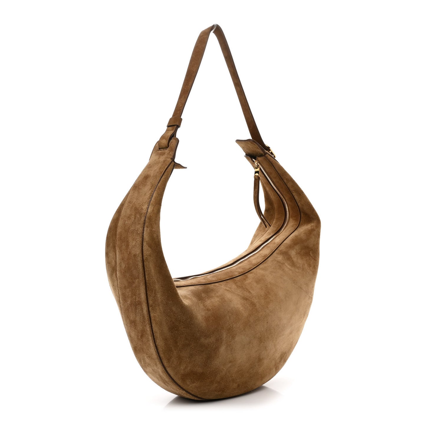 Suede Augustina Hobo Toffee