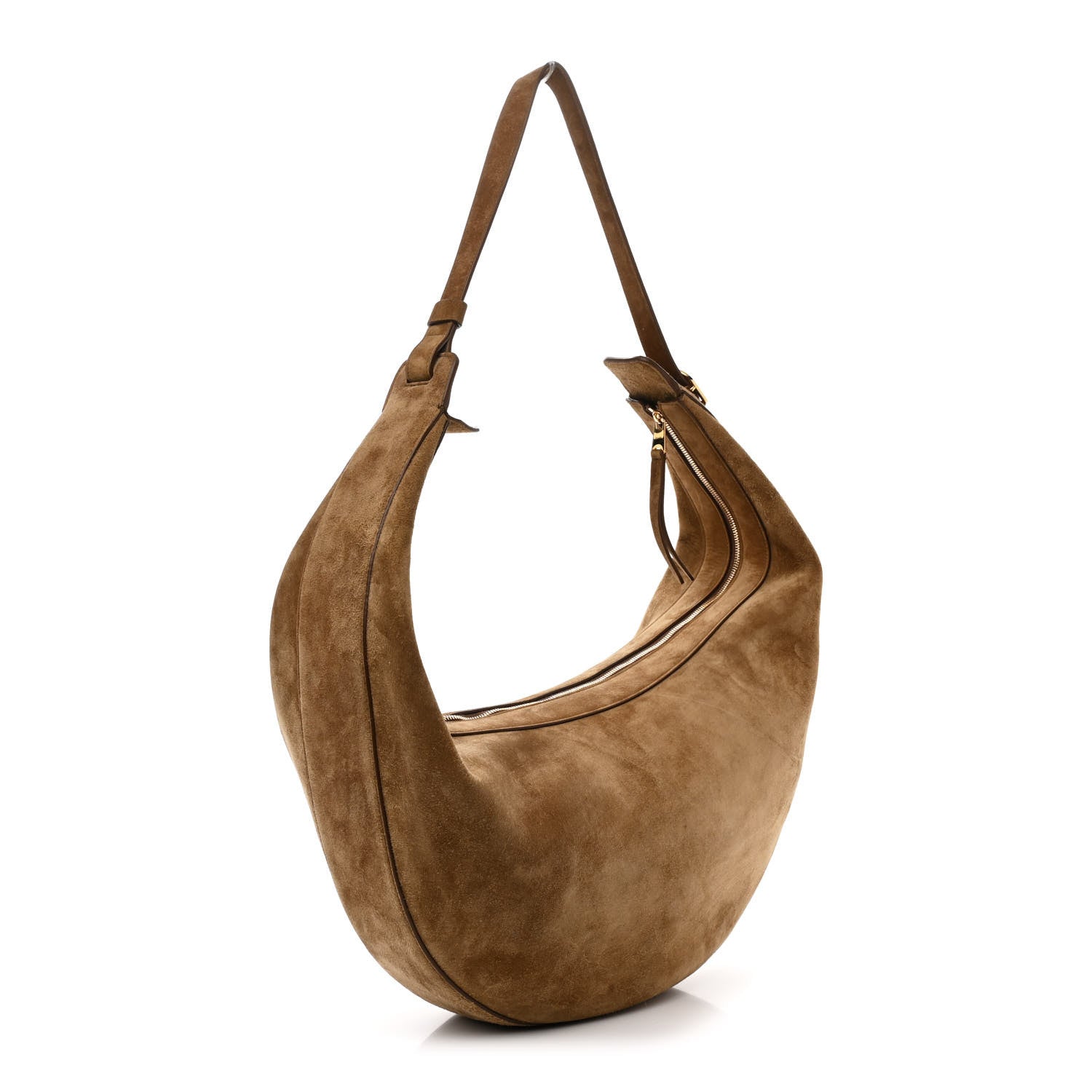 Khaite Suede Augustina Hobo Toffee 3 of 13