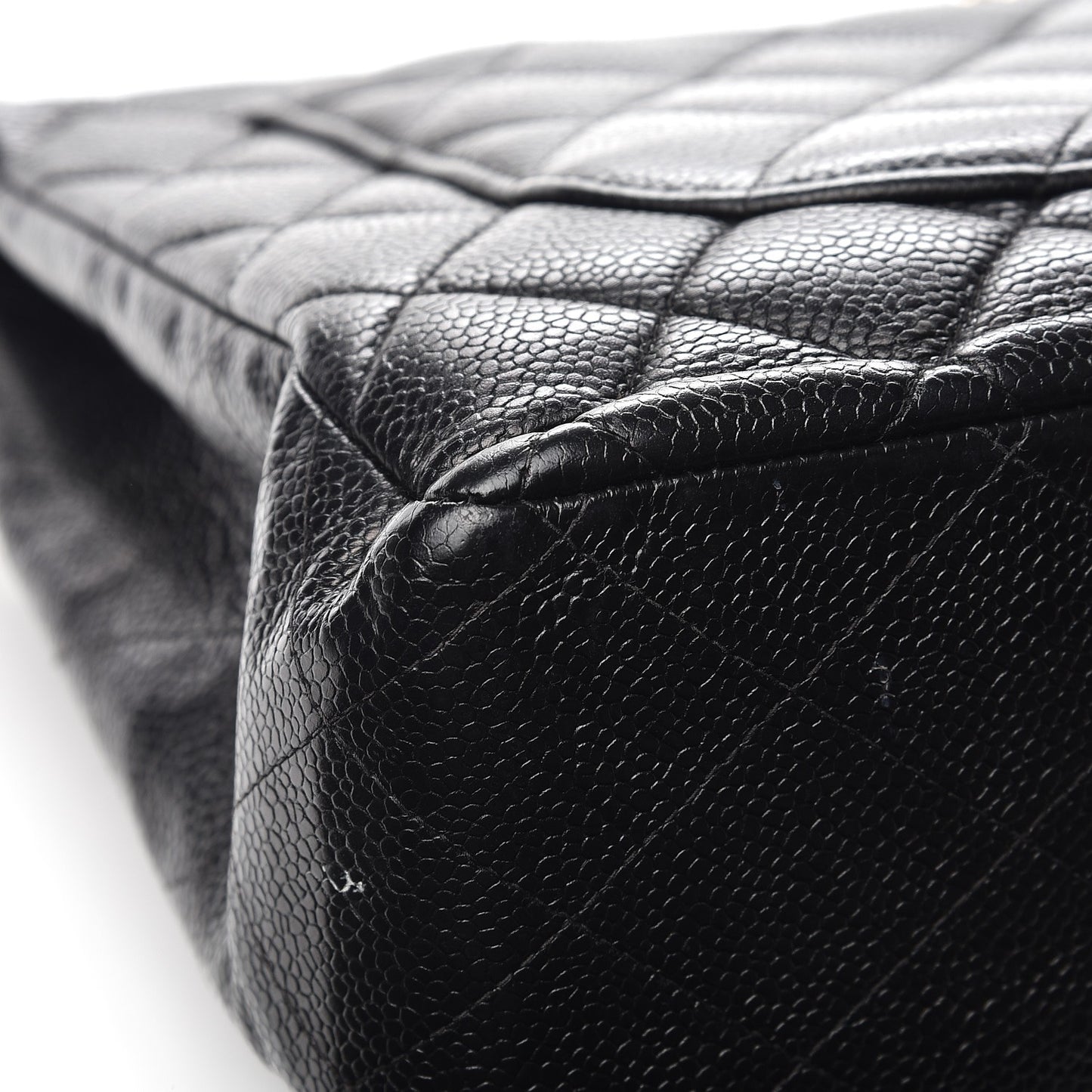 Caviar Quilted Jumbo Single Flap Black