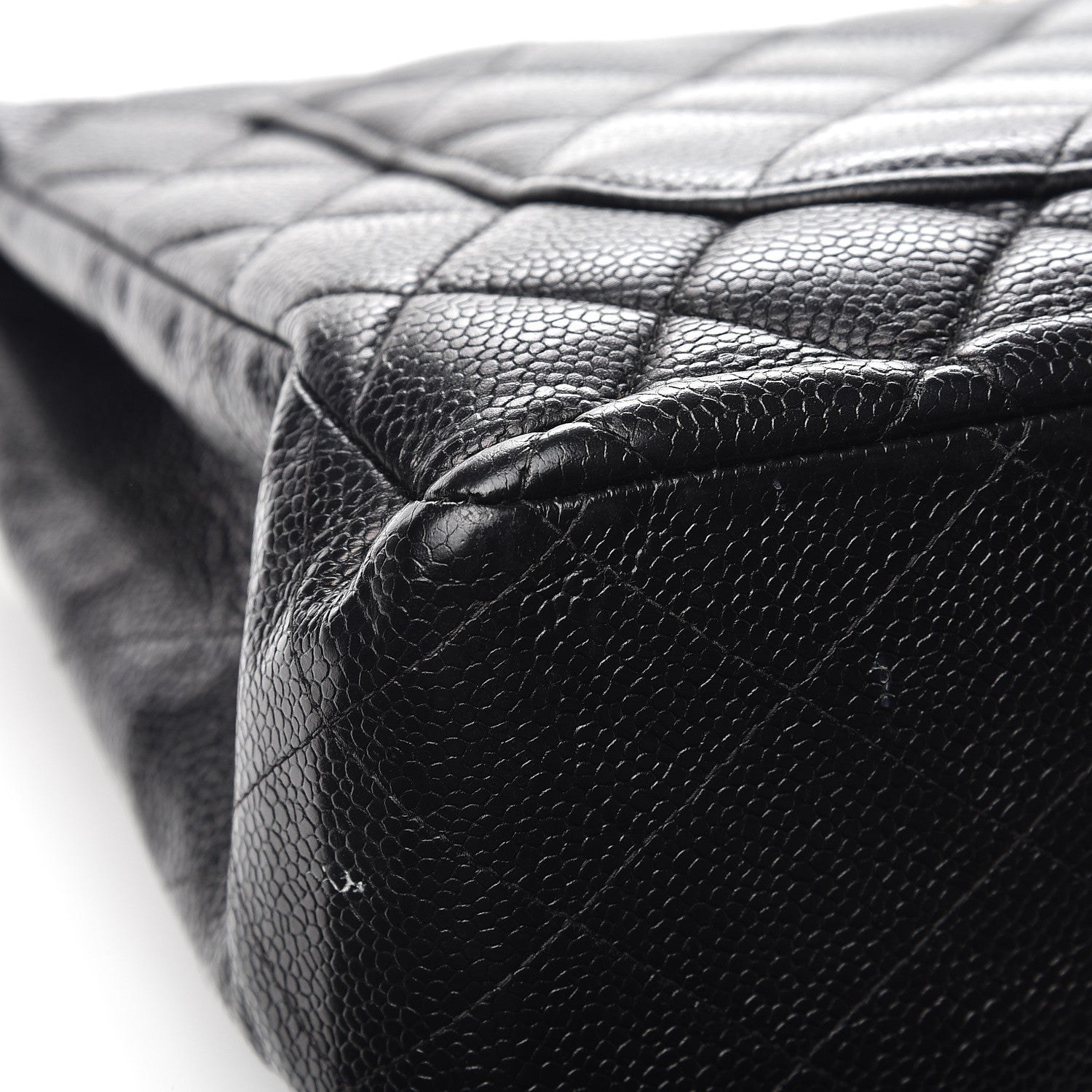 Chanel Caviar Quilted Jumbo Single Flap Black 14 of 16
