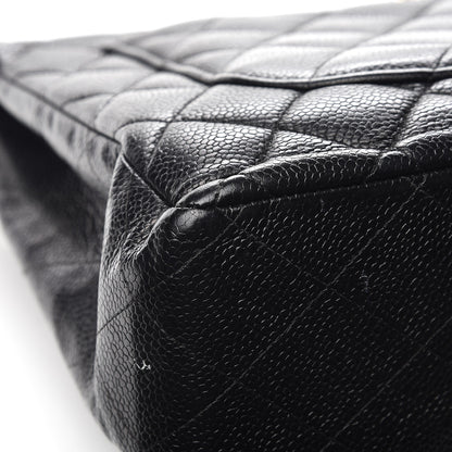 Chanel Caviar Quilted Jumbo Single Flap Black 14 of 16