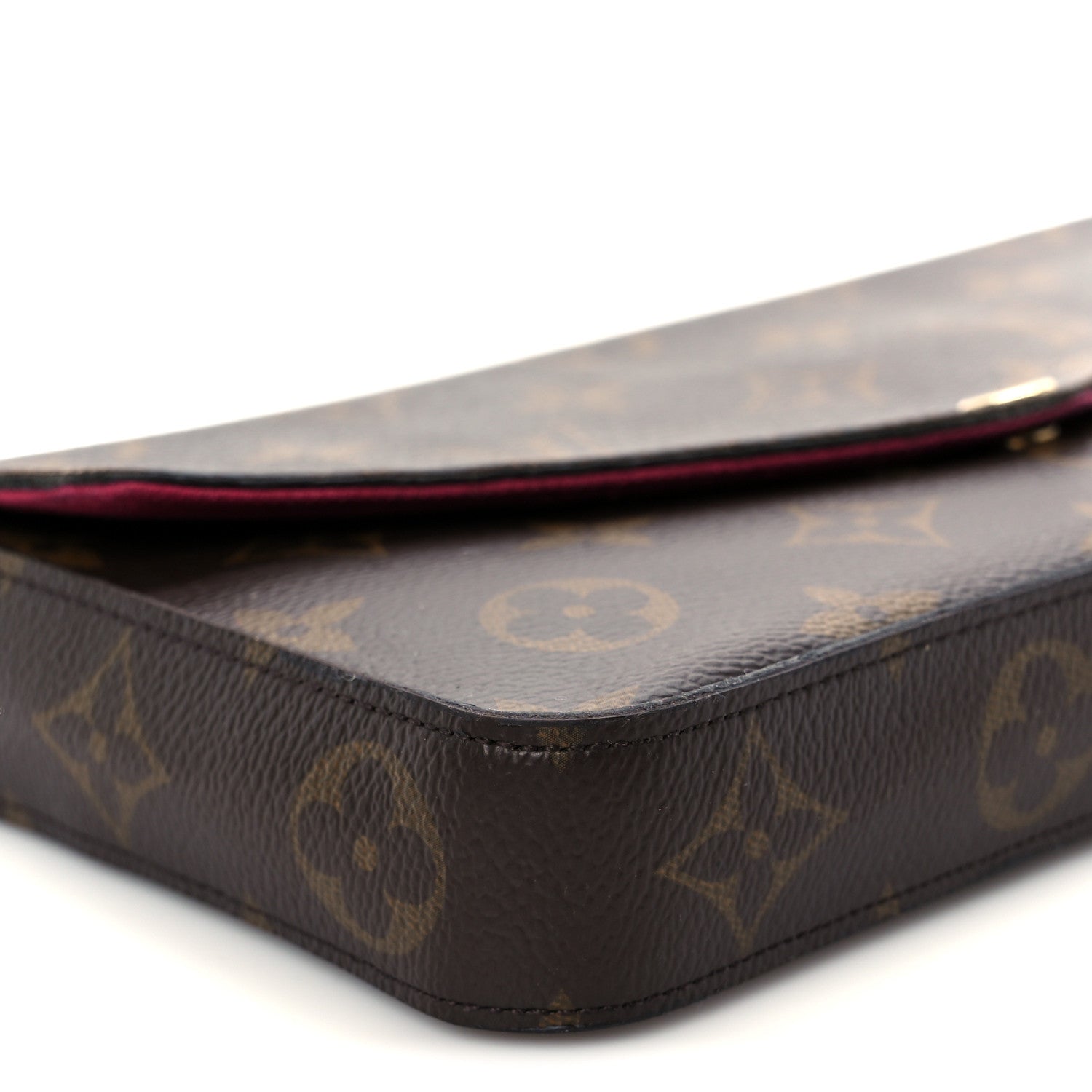 Louis Vuitton Monogram Pochette Felicie Chain Wallet Fuchsia 11 of 12