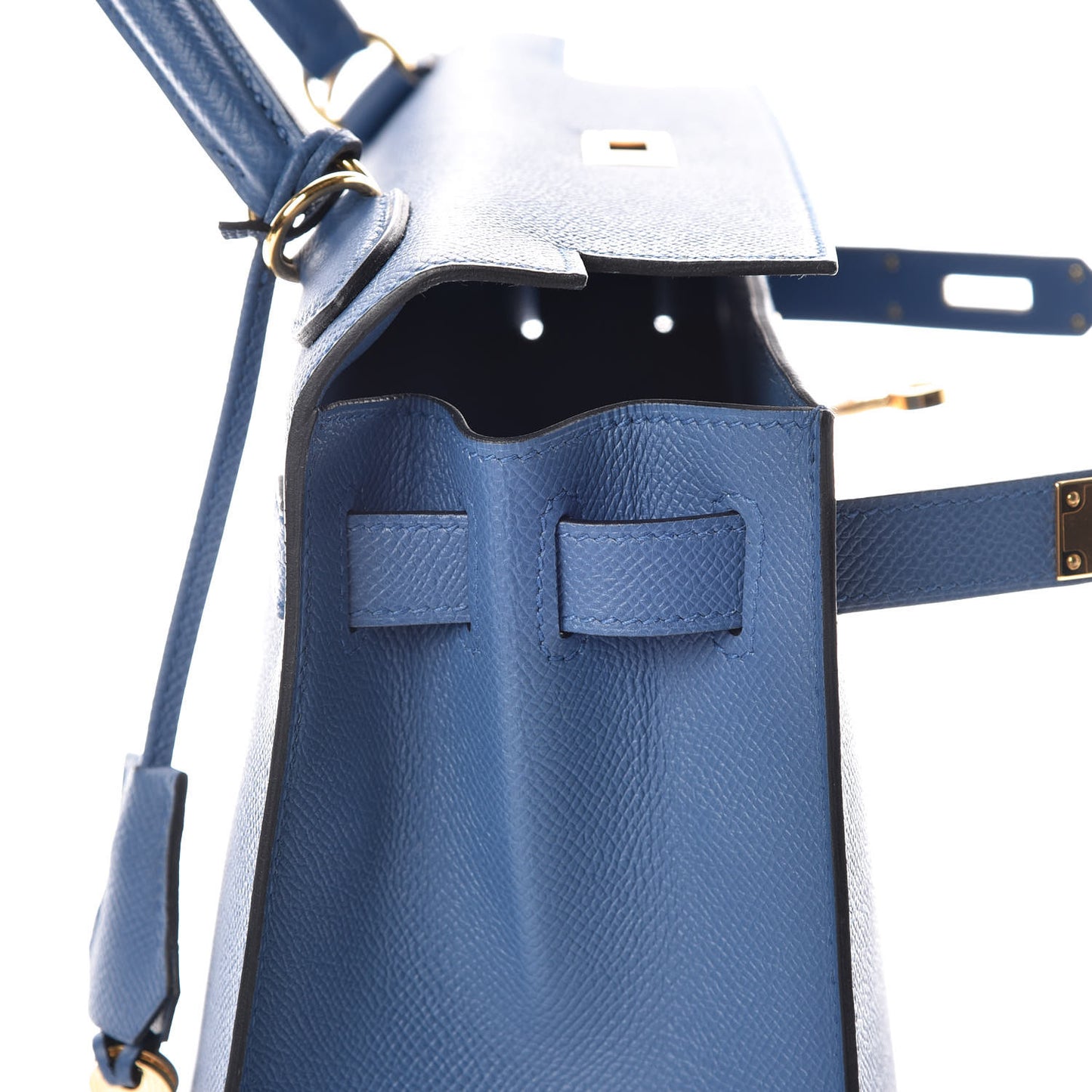 Epsom Kelly Sellier 28 Bleu Agate