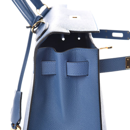 Hermes Epsom Kelly Sellier 28 Bleu Agate 19 of 40