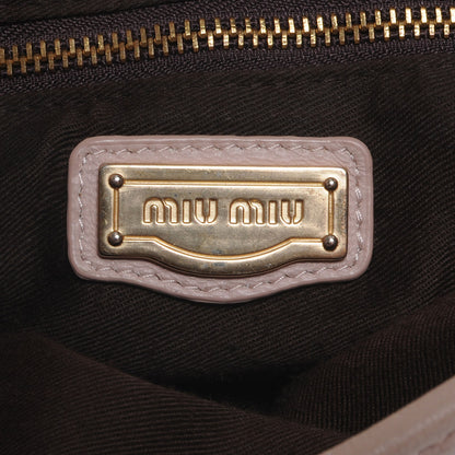 Miu Miu Lux Leather Matelasse Coffer Deserto 7 of 10