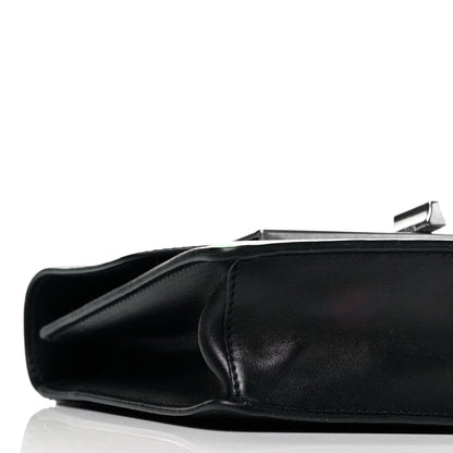 Prada City Calfskin Severine Mermaid Print Flap Black Mango 5 of 9