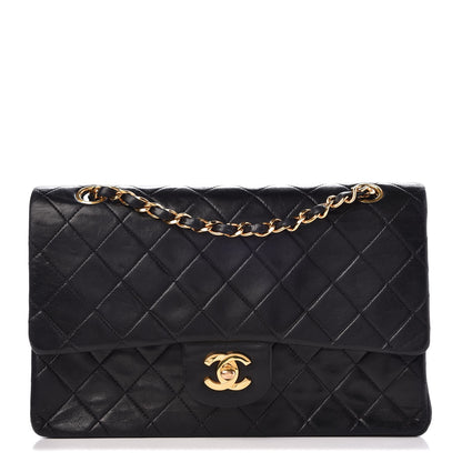 Chanel Lambskin Quilted Medium Double Flap Black 1 of 9