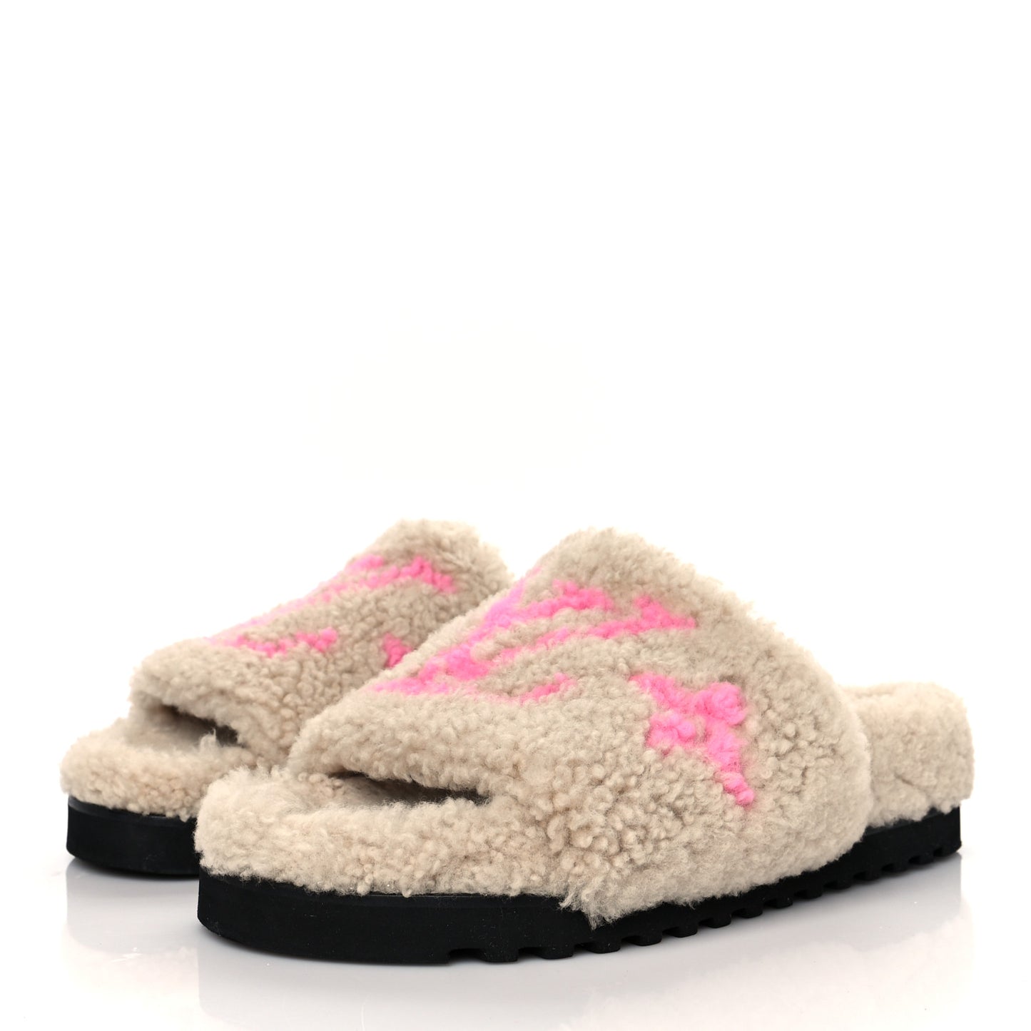 Shearling Paseo Flat Comfort Mule 37 Beige