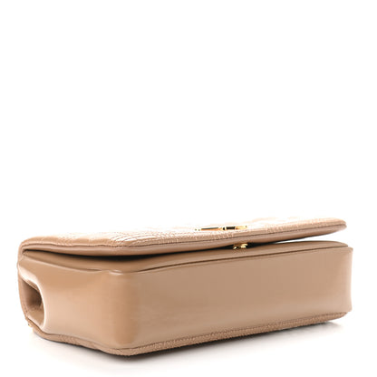 Burberry Patent Quilted Horseferry Print Small Lola Bag Tan 4 of 13