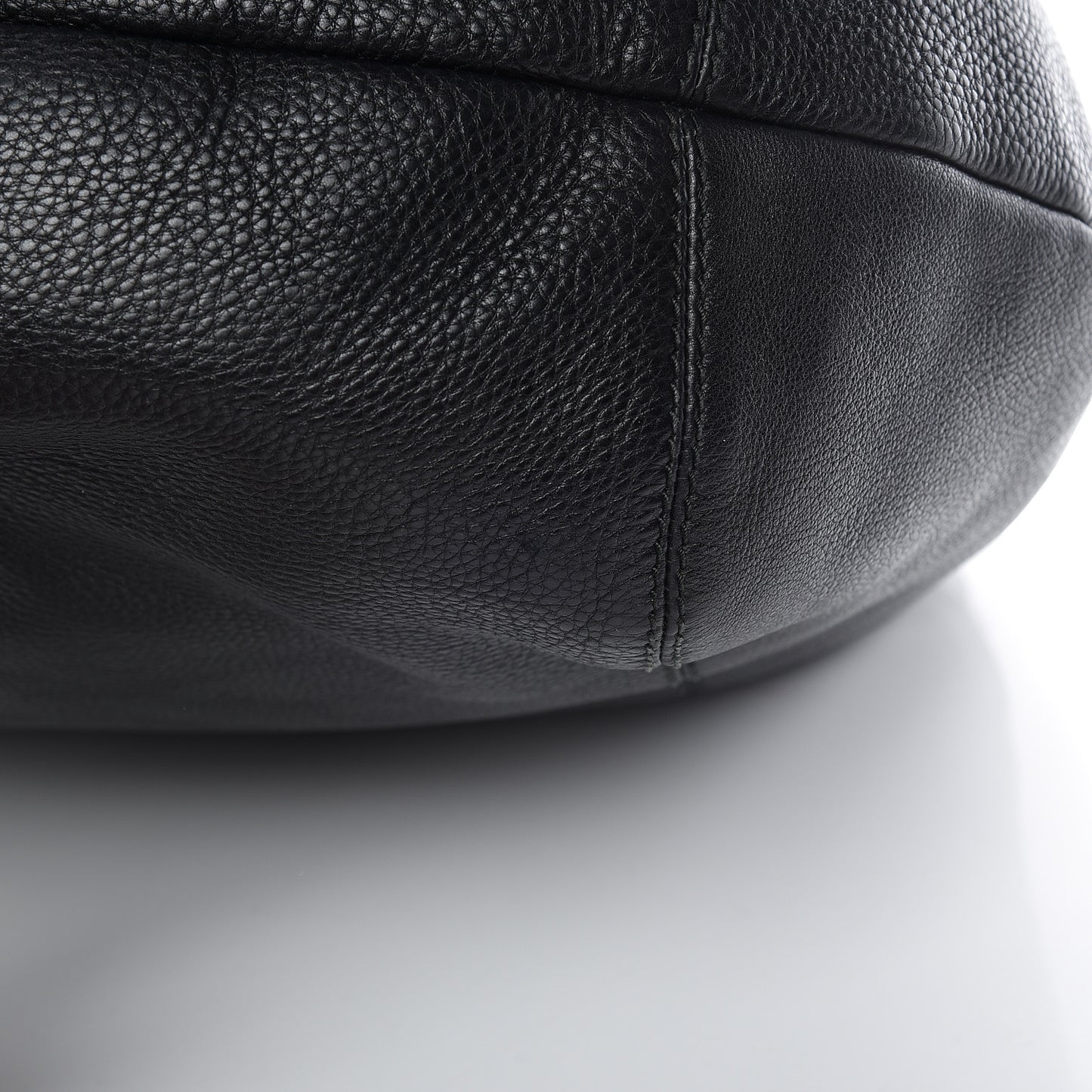 Calfskin Large Techno Horsebit Hobo Black