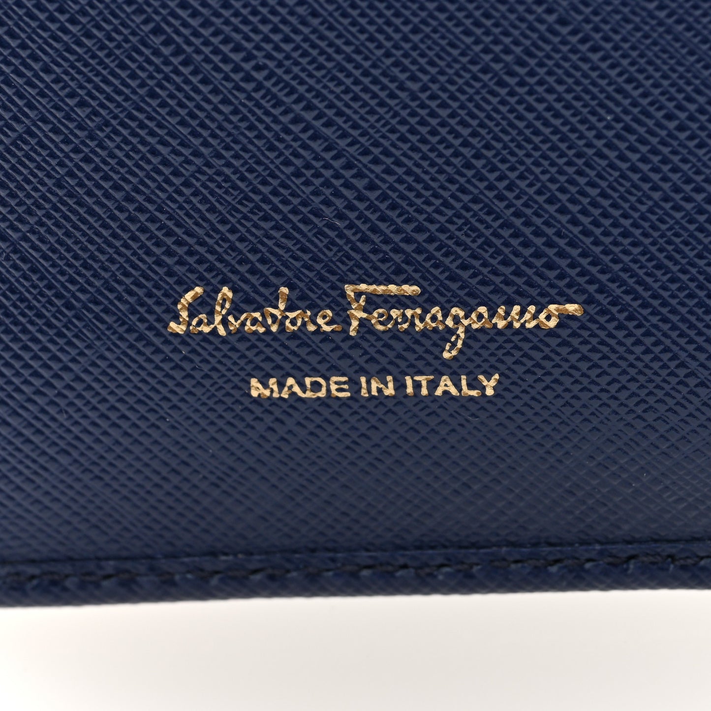 Printed Calfskin Vara Bow Continental Wallet Oxford Blue