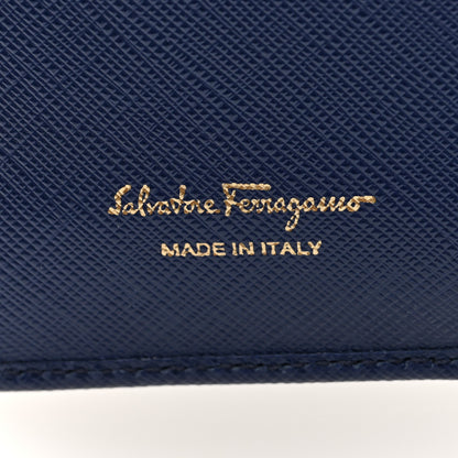 Salvatore Ferragamo Printed Calfskin Vara Bow Continental Wallet Oxford Blue 6 of 7