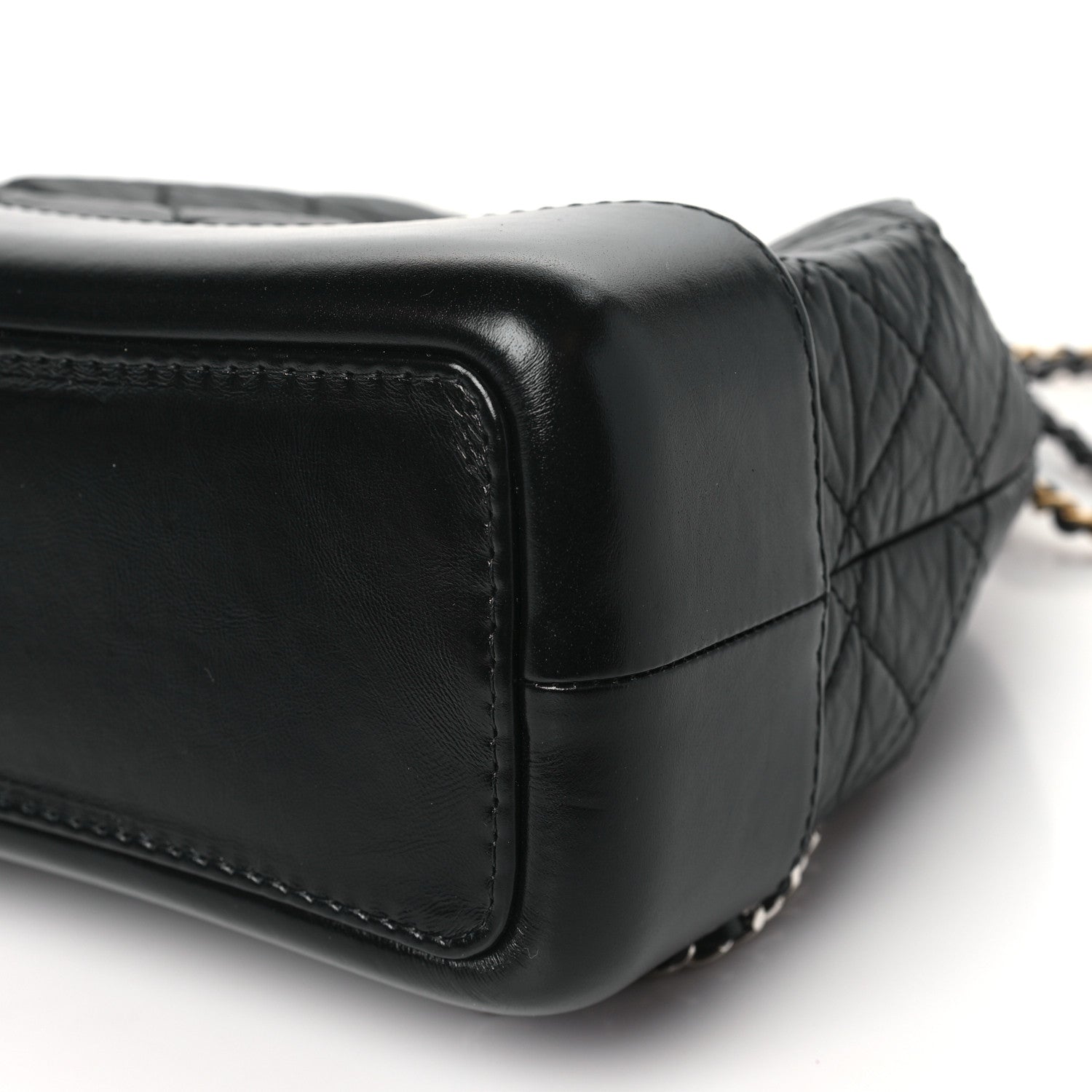Chanel Aged Calfskin Quilted Small Gabrielle Backpack Black 10 of 11