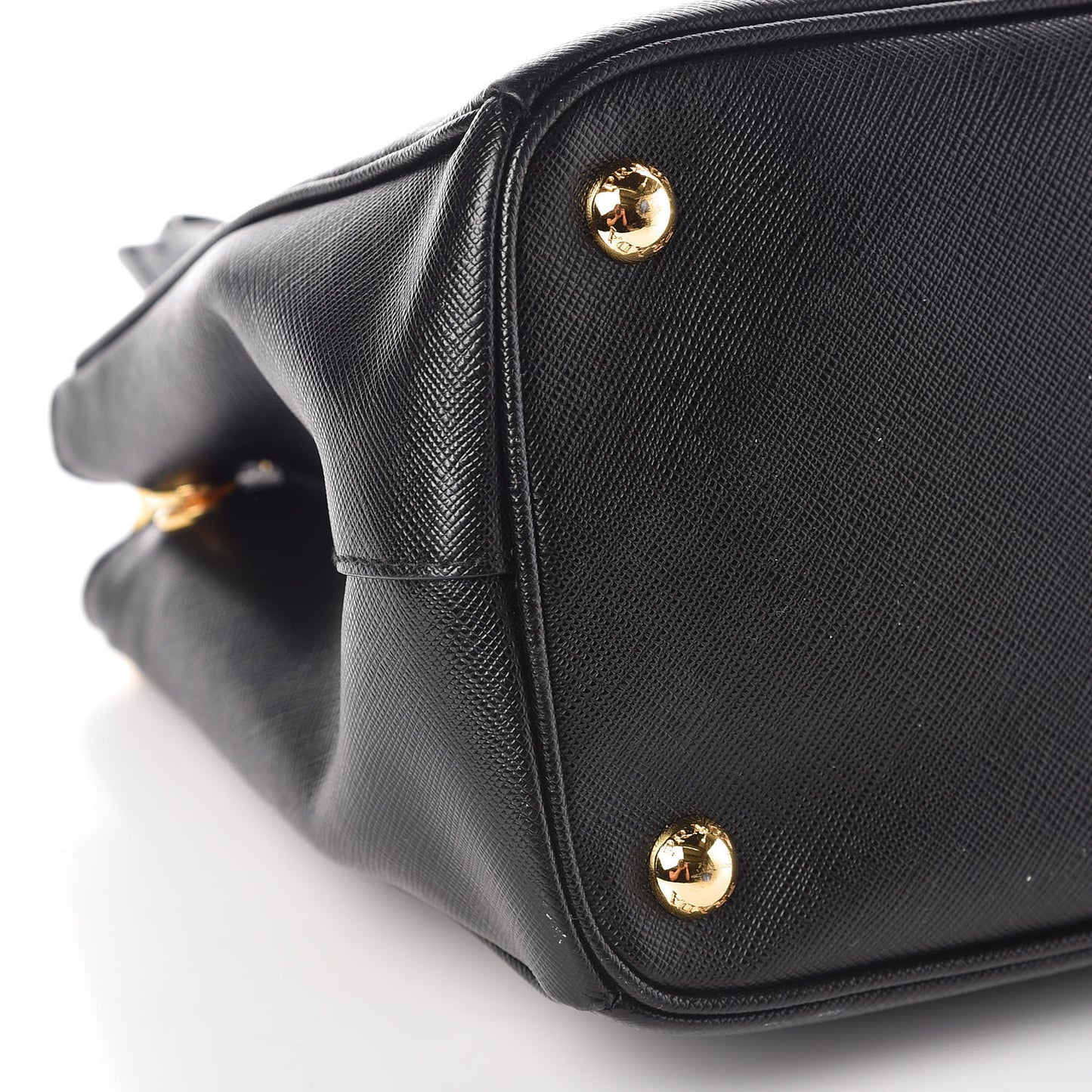 Saffiano Small Galleria Double Zip Tote Black