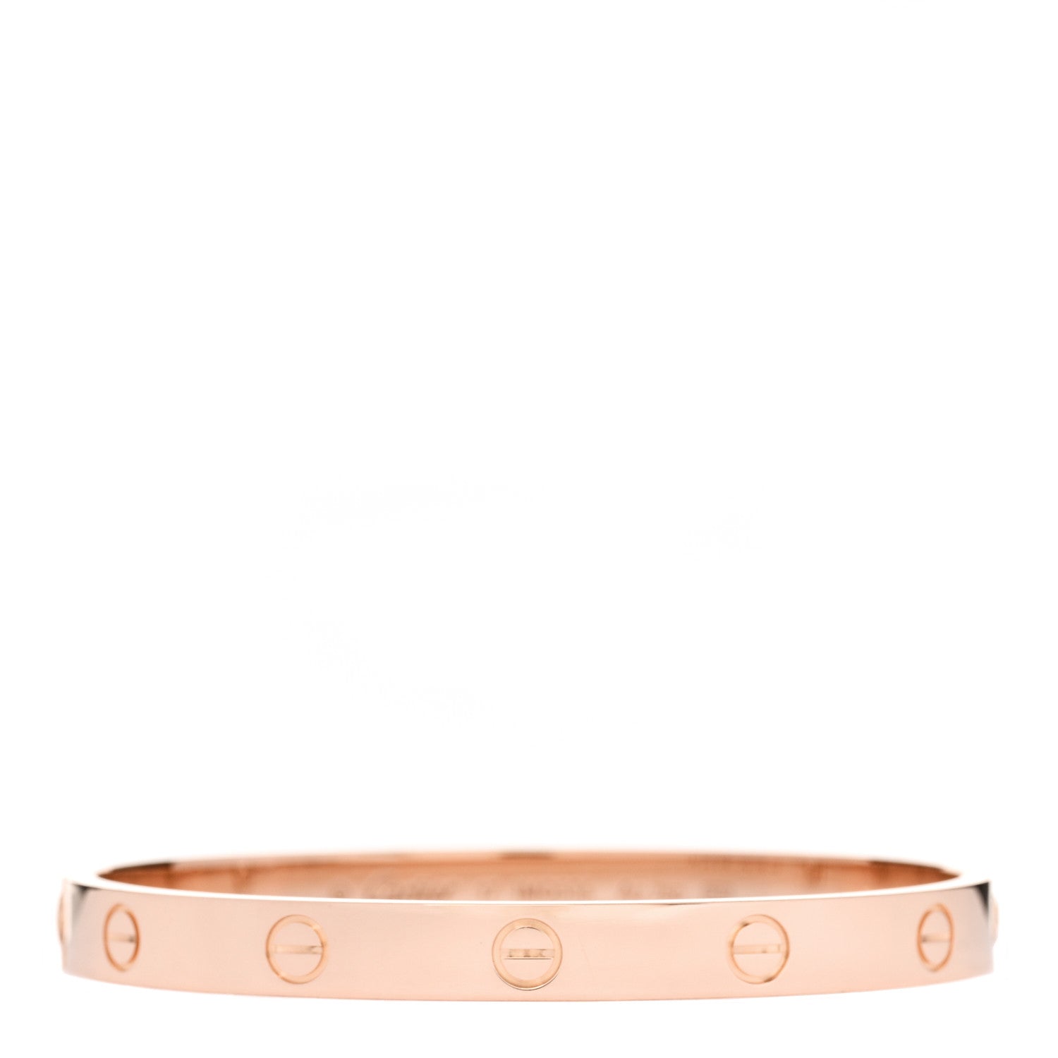 Cartier 18K Pink Gold LOVE Bracelet 17 1 of 6