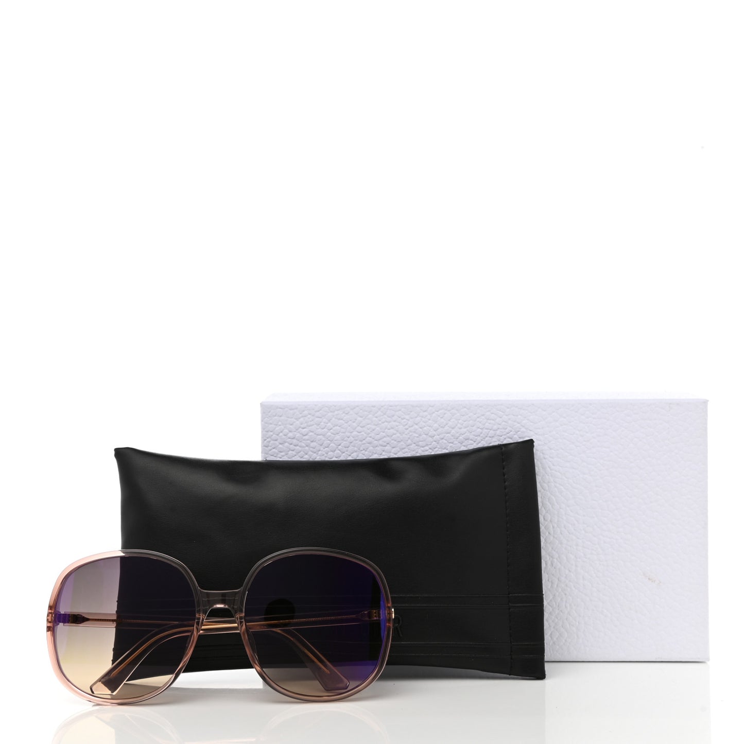 Transparent Acetate D-Doll Sunglasses Shiny Pink Violet