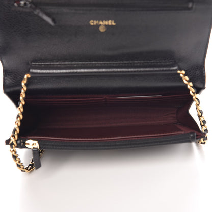 Chanel Caviar Quilted Wallet On Chain WOC Black 5 of 9
