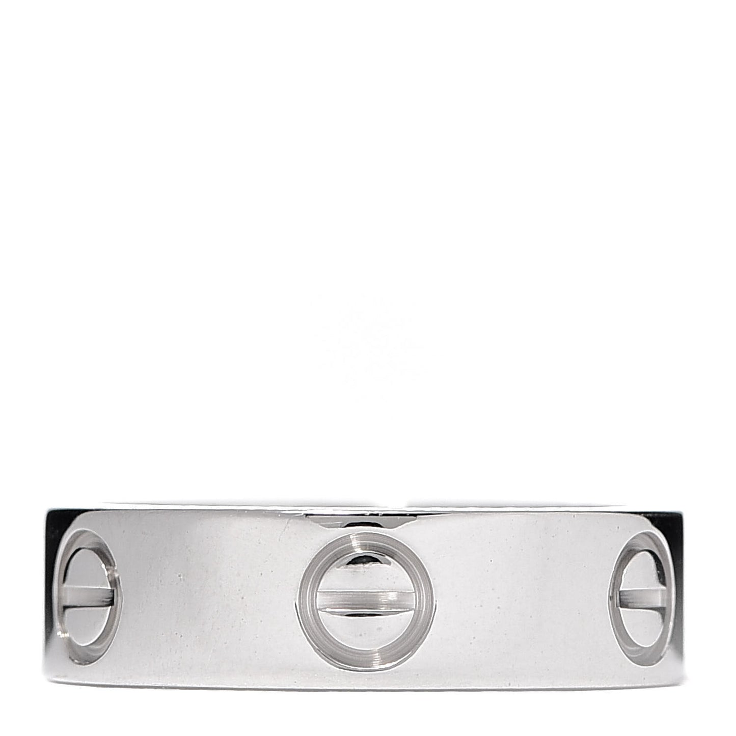 18K White Gold 5.5mm LOVE Ring 52 6