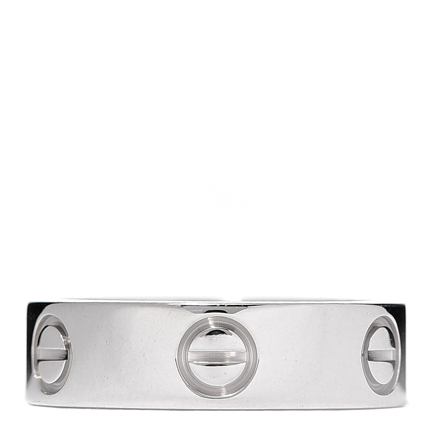 Cartier 18K White Gold 5.5mm LOVE Ring 52 6 1 of 6