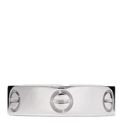 Cartier 18K White Gold 5.5mm LOVE Ring 52 6 1 of 6
