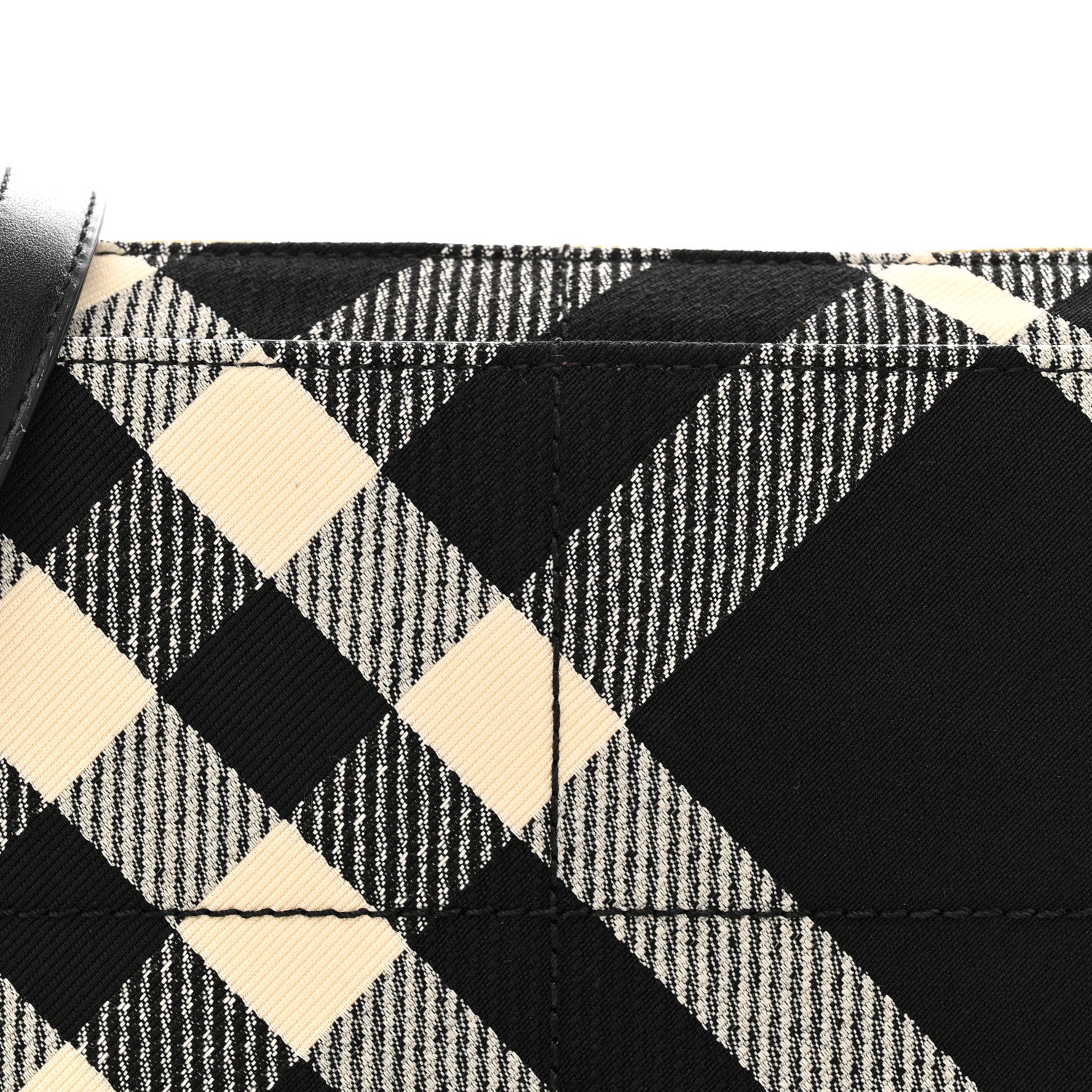 Burberry Jacquard Check Snip Bag Black 8 of 10