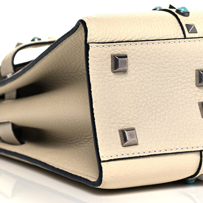 Valentino Garavani Grainy Calfskin My Rockstud Rolling Frame Bag Light Ivory 7 of 8
