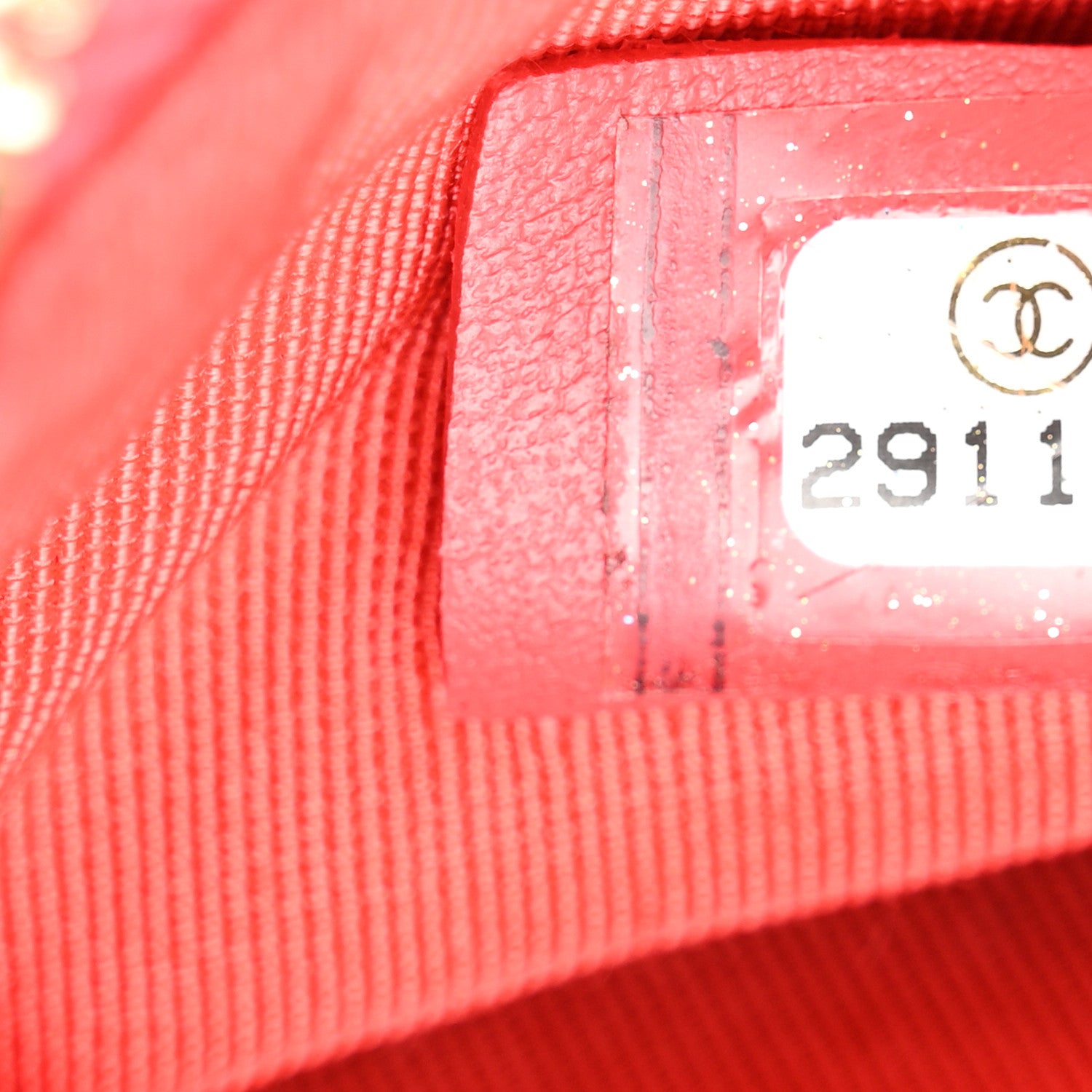 Chanel Caviar Quilted CC Phone Holder Red 8 of 12