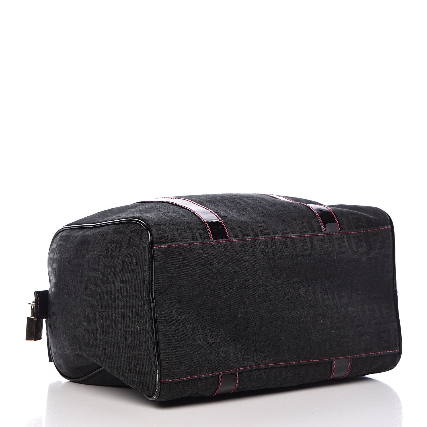 Fendi Zucchino Forever Boston Black Pink 4 of 11